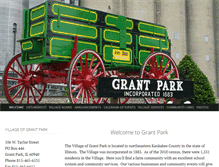 Tablet Screenshot of grantpark-il.org